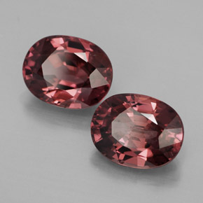 Gemas de circón rosa natural de  ct, corte óvalo, IF