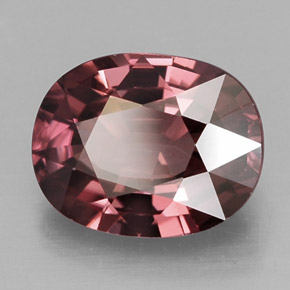Circón rosa natural de 3,04 ct, corte óvalo, IF