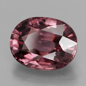 Circón rosa natural de 3,24 ct, corte óvalo, VVS