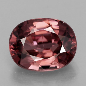 Circón rosa natural de 3,22 ct, corte óvalo, IF