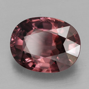 Circón rosa natural de 2,86 ct, corte óvalo, IF