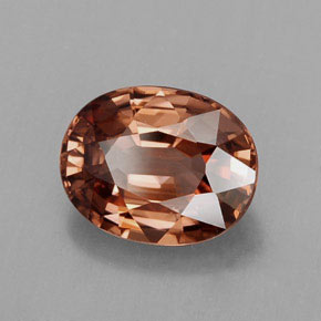 Circón naranja natural de 2,95 ct, corte óvalo, IF