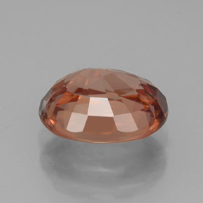 Circón naranja natural de 3,17 ct, corte óvalo, VVS
