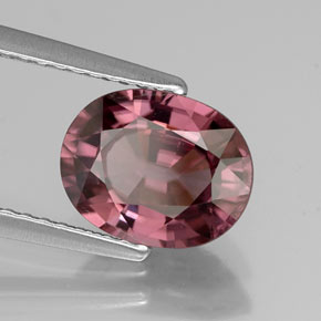 Circón rosa natural de 2,86 ct, corte óvalo, IF