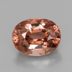Circón naranja natural de 3,30 ct, corte óvalo, VVS