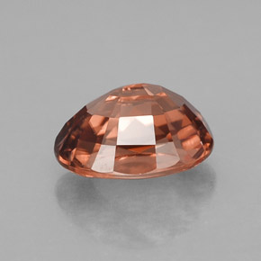 Circón naranja natural de 3,30 ct, corte óvalo, VVS