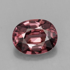 Circón rosa natural de 3,14 ct, corte óvalo, VVS