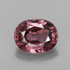 Circón rosa natural de 3,02 ct, corte óvalo, VVS
