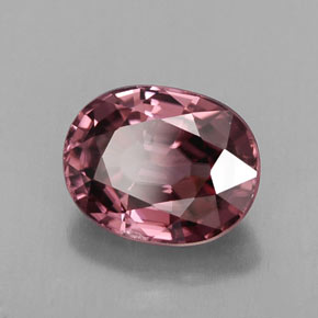 Circón rosa natural de 3,02 ct, corte óvalo, VVS