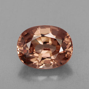 Circón naranja natural de 3,24 ct, corte óvalo, IF