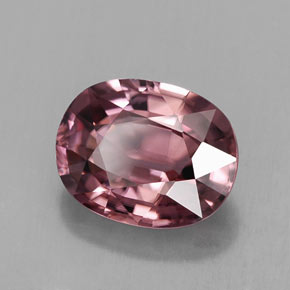 Circón rosa natural de 3,09 ct, corte óvalo, IF