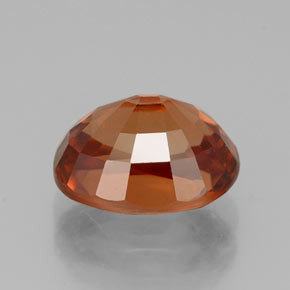 Circón naranja natural de 3,45 ct, corte óvalo, VVS