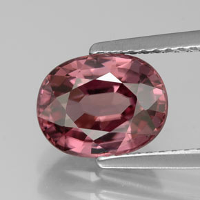 Circón rosa natural de 3,29 ct, corte óvalo, IF