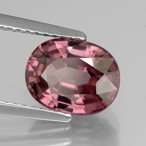 Circón rosa natural de 3,29 ct, corte óvalo, IF