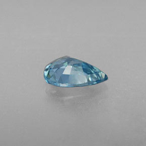 Circón azul natural de 0,82 ct, en forma de pera, VVS