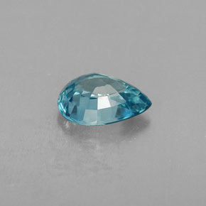 Circón azul natural de 1,02 ct, en forma de pera, VVS