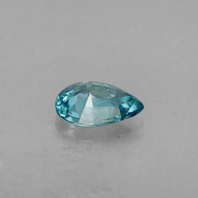 Circón azul natural de 0,77 ct, en forma de pera, VVS