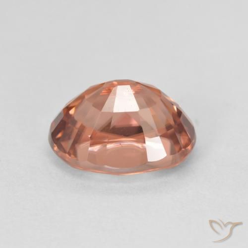 Circón rosa natural de 3,48 ct, corte óvalo, VVS-VS