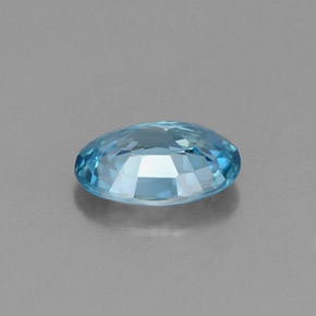 Circón azul natural de 1,04 ct, corte óvalo, VVS