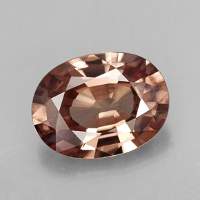 Circón naranja natural de 3,78 ct, corte óvalo, IF