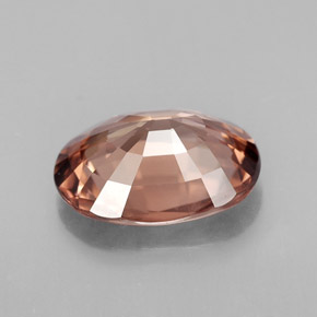 Circón naranja natural de 3,78 ct, corte óvalo, IF