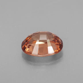 Circón naranja natural de 3,09 ct, corte óvalo, VVS