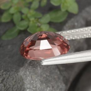 Circón naranja natural de 3,11 ct, corte óvalo, IF