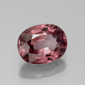 Circón Cuarzo Rosa natural de 2.83 ct, Corte Óvalo, VVS