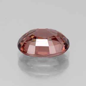 Circón rosa natural de 2,93 ct, corte óvalo, IF
