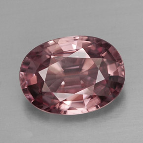 Circón rosa natural de 4,41 ct, corte óvalo, IF