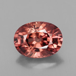 Circón naranja natural de 3,54 ct, corte óvalo, IF