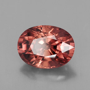 Circón naranja natural de 3,54 ct, corte óvalo, IF