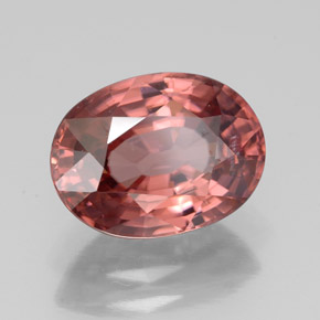 Circón rosa natural de 3,97 ct, corte óvalo, VS