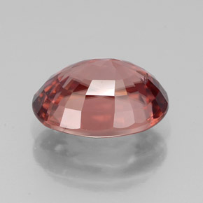 Circón rosa natural de 3,97 ct, corte óvalo, VS
