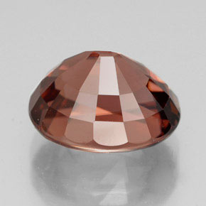 Circón rosa natural de 6,21 ct, corte óvalo, VVS