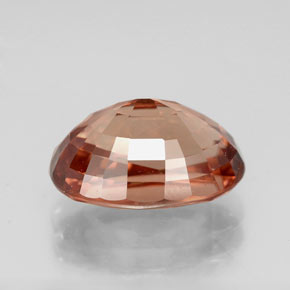 Circón naranja natural de 6,05 ct, corte óvalo, VVS