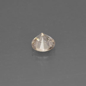 Circón amarillo natural de 0,45 ct, corte redondo, VVS