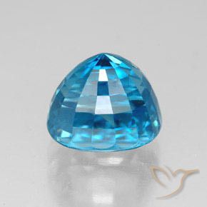 Circón Azul natural de 6.82 ct, Ovalada, VVS