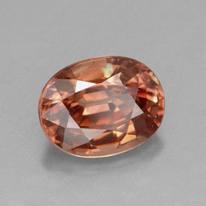 Circón naranja natural de 3,10 ct, corte óvalo, VVS