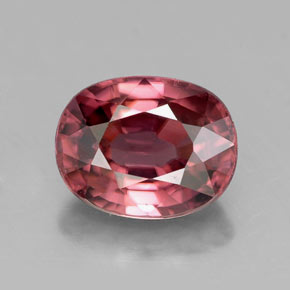 Circón rosa natural de 3,35 ct, corte óvalo, VVS