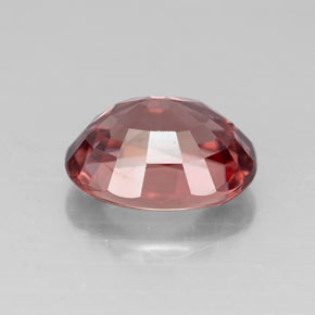 Circón rosa natural de 3,26 ct, corte óvalo, VVS