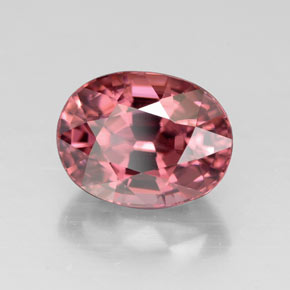 Circón rosa natural de 3,58 ct, corte óvalo, VVS