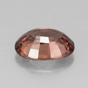 Circón rosa natural de 2,69 ct, corte óvalo, VVS