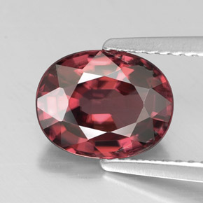 Circón rosa natural de 2,94 ct, corte óvalo, VVS-VS