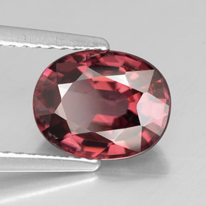 Circón rosa natural de 2,94 ct, corte óvalo, VVS-VS