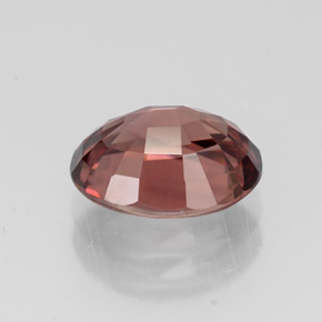 Circón rosa natural de 3,04 ct, corte óvalo, VVS