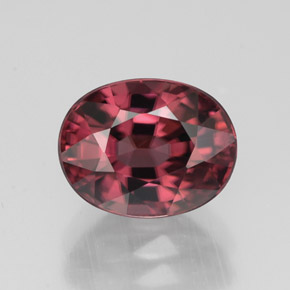 Circón rosa natural de 3,40 ct, corte óvalo, VVS