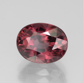 Circón rosa natural de 3,40 ct, corte óvalo, VVS