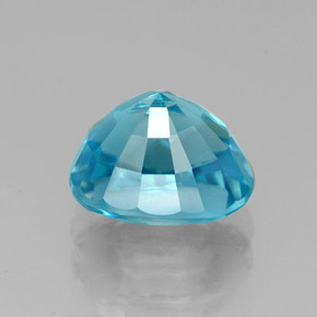 Circón azul natural de 3,68 ct, corte óvalo, VVS