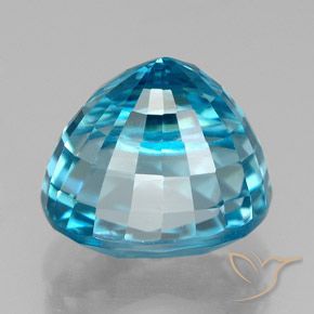 Circón Azul natural de 6.30 ct, Ovalada, VVS